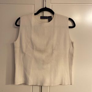 Cream colored knit shell